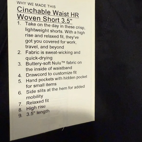 Lululemon Cinchable HR Short - Picture 3 of 3